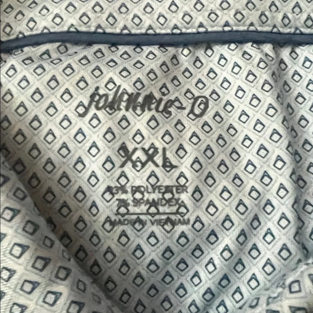 Blue Geometric Patterned Button-Up Shirt - Picture 2 of 2